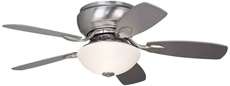 Casa Habitat Modern Hugger Ceiling Fan with Bright Light