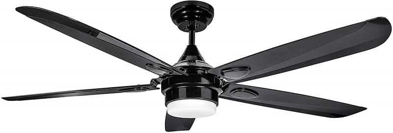 Hyperikon Black Industrial Ceiling Fan with Light