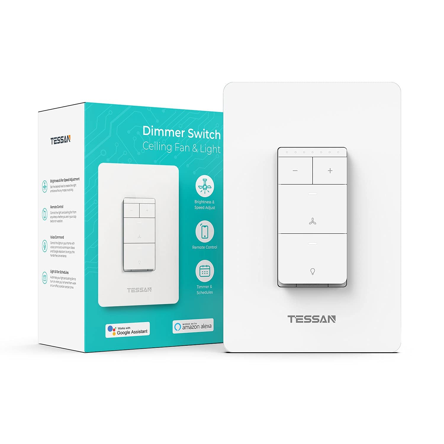 <strong>TESSAN Smart Dimmer Switch Dor Fan And Light</strong>